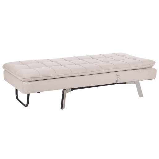 Chaise longue LOIRET Veludo Creme
