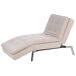 Beliani Chaise longue Terciopelo LOIRET Beliani Chaise longue Terciopelo LOIRET Beige