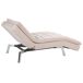 Beliani Chaise longue Terciopelo LOIRET Beliani Chaise longue Terciopelo LOIRET Beige