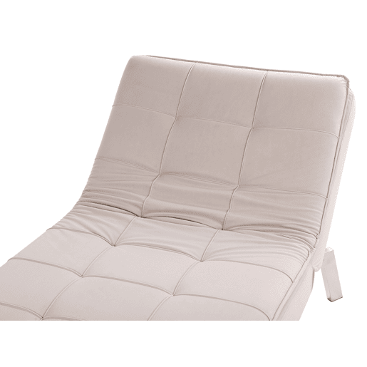 Chaise longue LOIRET Veludo Creme