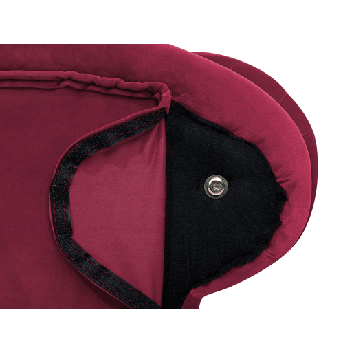 Chaise longue à direita NIMES Veludo Vermelho escuro