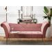Beliani Chaise longue Terciopelo NANTILLY Beliani Chaise longue Terciopelo NANTILLY Rosa