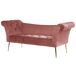 Beliani Chaise longue Terciopelo NANTILLY Beliani Chaise longue Terciopelo NANTILLY Rosa
