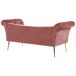 Beliani Chaise longue Terciopelo NANTILLY Beliani Chaise longue Terciopelo NANTILLY Rosa