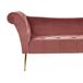 Beliani Chaise longue Terciopelo NANTILLY Beliani Chaise longue Terciopelo NANTILLY Rosa