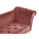 Beliani Chaise longue Terciopelo NANTILLY Beliani Chaise longue Terciopelo NANTILLY Rosa