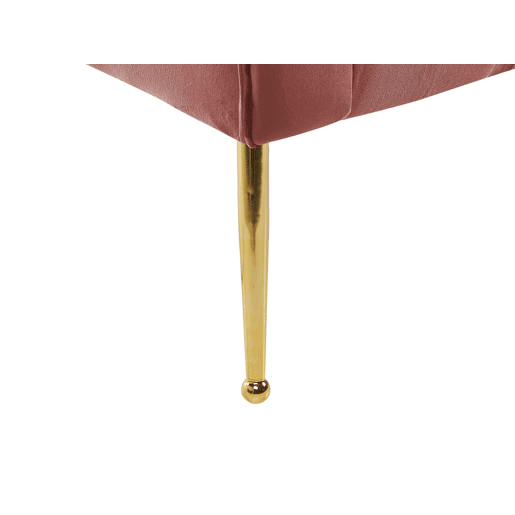 Chaise longue NANTILLY Veludo Rosa