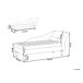 Beliani Chaise longue derecho Terciopelo PESSAC Beliani Chaise longue derecho Terciopelo PESSAC Gris Claro
