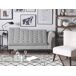 Beliani Chaise longue derecho Terciopelo PESSAC Beliani Chaise longue derecho Terciopelo PESSAC Gris Claro