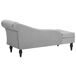 Beliani Chaise longue derecho Terciopelo PESSAC Beliani Chaise longue derecho Terciopelo PESSAC Gris Claro