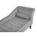 Beliani Chaise longue derecho Terciopelo PESSAC Beliani Chaise longue derecho Terciopelo PESSAC Gris Claro