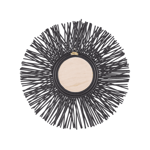 Espelho KALASIN 60 cm 60 cm Rattan Preto