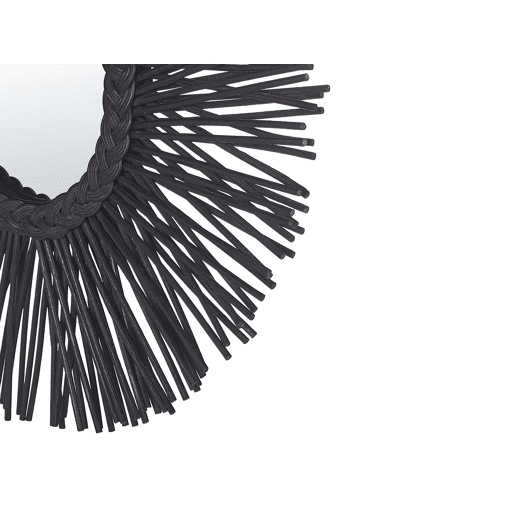 Espelho KALASIN 60 cm 60 cm Rattan Preto