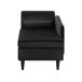 Beliani Chaise longue izquierdo Terciopelo LUIRO Beliani Chaise longue izquierdo Terciopelo LUIRO Negro