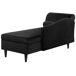 Beliani Chaise longue izquierdo Terciopelo LUIRO Beliani Chaise longue izquierdo Terciopelo LUIRO Negro