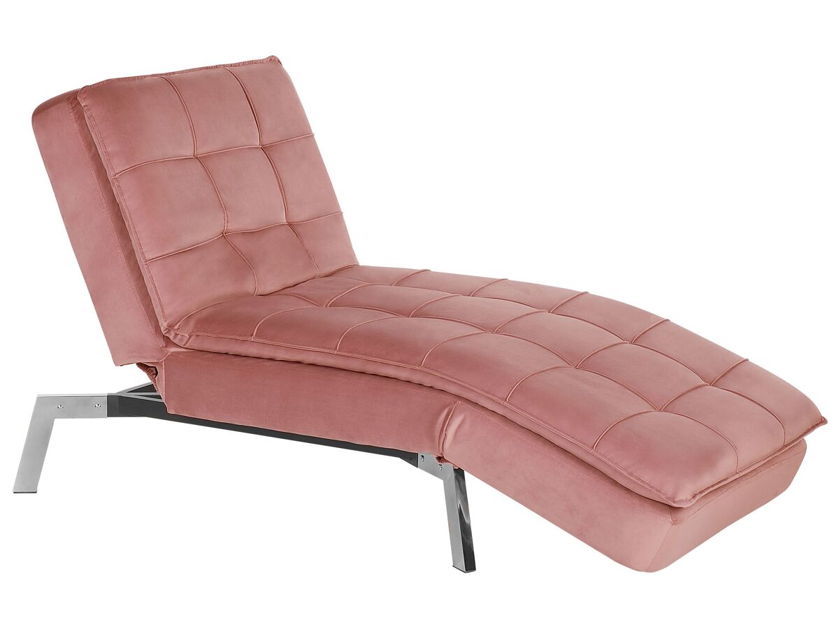 Beliani Chaise longue Terciopelo LOIRET