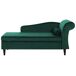 Beliani Chaise longue derecho Terciopelo LUIRO Beliani Chaise longue derecho Terciopelo LUIRO Negro