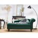 Beliani Chaise longue derecho Terciopelo LUIRO Beliani Chaise longue derecho Terciopelo LUIRO Negro