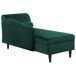 Beliani Chaise longue derecho Terciopelo LUIRO Beliani Chaise longue derecho Terciopelo LUIRO Negro