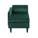 Beliani Chaise longue derecho Terciopelo LUIRO Beliani Chaise longue derecho Terciopelo LUIRO Negro