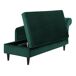 Beliani Chaise longue derecho Terciopelo LUIRO Beliani Chaise longue derecho Terciopelo LUIRO Negro