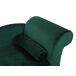 Beliani Chaise longue derecho Terciopelo LUIRO Beliani Chaise longue derecho Terciopelo LUIRO Negro