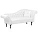 Beliani Chaise longue derecho Piel sintética LATTES Beliani Chaise longue derecho Piel sintética LATTES Blanco