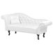 Beliani Chaise longue izquierdo Piel sintética LATTES Beliani Chaise longue izquierdo Piel sintética LATTES Blanco
