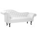 Beliani Chaise longue izquierdo Piel sintética LATTES Beliani Chaise longue izquierdo Piel sintética LATTES Blanco