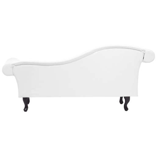 Beliani Chaise longue à esquerda Pele sintética LATTES