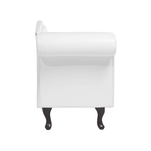 Beliani Chaise longue à esquerda Pele sintética LATTES