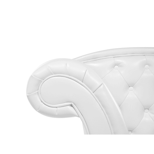Beliani Chaise longue à esquerda Pele sintética LATTES