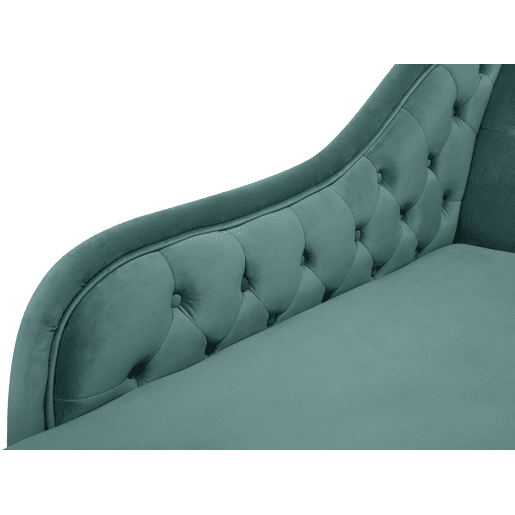 Chaise longue à direita NIMES Veludo Verde menta