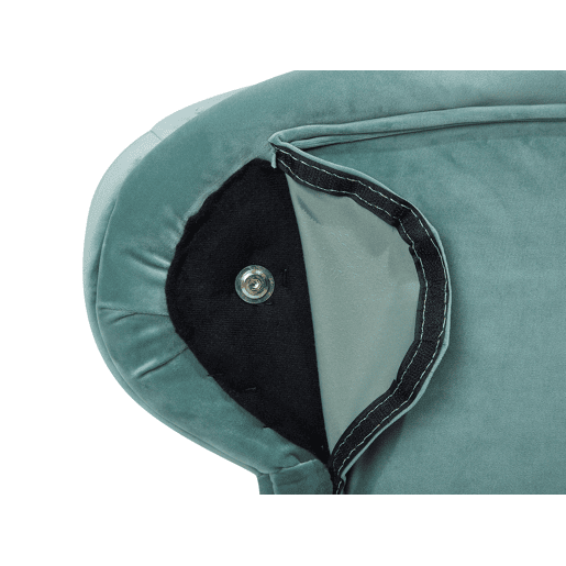 Chaise longue à direita NIMES Veludo Verde menta