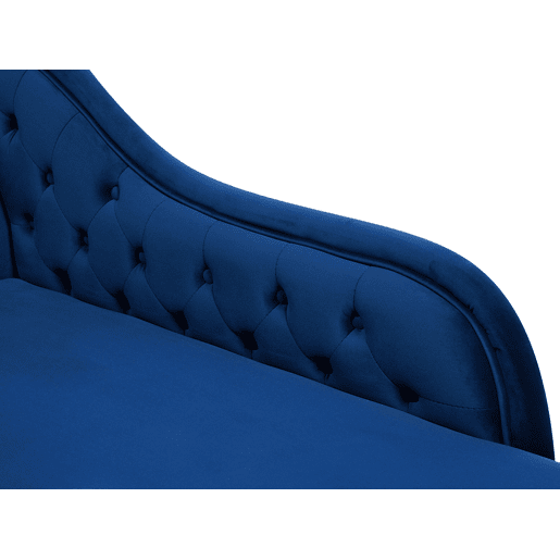 Chaise longue à esquerda NIMES Veludo Azul marinho Chaise longue à esquerda NIMES Veludo Azul marinho