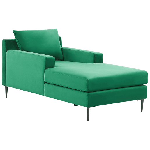 Chaise longue GUERET Veludo Verde Chaise longue GUERET Veludo Verde