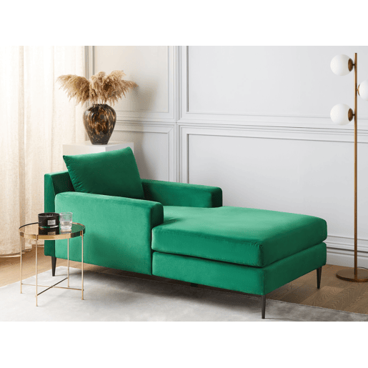 Chaise longue GUERET Veludo Verde Chaise longue GUERET Veludo Verde