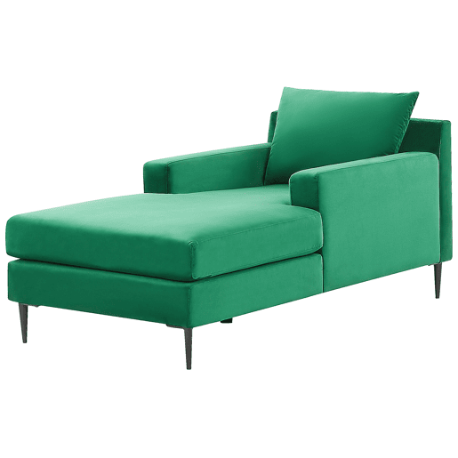 Chaise longue GUERET Veludo Verde Chaise longue GUERET Veludo Verde