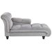Beliani Chaise longue izquierdo Terciopelo LORMONT Beliani Chaise longue izquierdo Terciopelo LORMONT Gris Claro