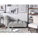 Beliani Chaise longue izquierdo Terciopelo LORMONT Beliani Chaise longue izquierdo Terciopelo LORMONT Gris Claro