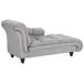 Beliani Chaise longue izquierdo Terciopelo LORMONT Beliani Chaise longue izquierdo Terciopelo LORMONT Gris Claro