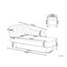 Beliani Chaise longue izquierdo Gamuza sintética NIMES Beliani Chaise longue izquierdo Gamuza sintética NIMES Marrón