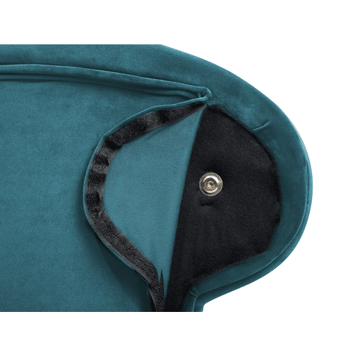 Chaise longue à direita NIMES Veludo Azul esverdeado