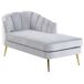 Beliani Chaise longue izquierdo Terciopelo ALLIER Beliani Chaise longue izquierdo Terciopelo ALLIER Gris Claro
