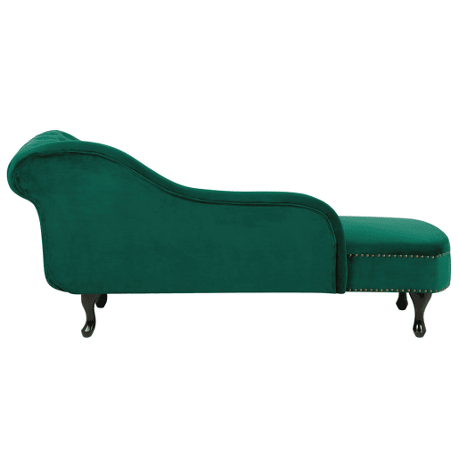 Chaise longue à direita NIMES Veludo Verde