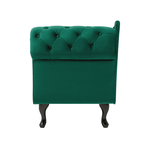 Chaise longue à direita NIMES Veludo Verde