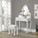 Juego de Tocador Limerick - Mesa de maquillaje con Espejo Juego de Tocador Limerick - Mesa de maquillaje con Espejo Blanco