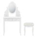 Juego de Tocador Limerick - Mesa de maquillaje con Espejo Juego de Tocador Limerick - Mesa de maquillaje con Espejo Blanco