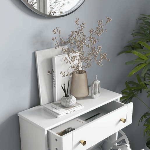 HOMCOM Sapateira Branca Móvel Sapateira Estreita com 2 Portas e 1 Gaveta para 8 Pares de Sapatos para Entrada Corredor 60x23,5x98,5 cm Branco