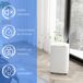 Deshumidificador ABS HOMCOM, hogar - climatización Deshumidificador ABS HOMCOM, hogar - climatización Blanco
